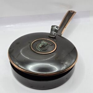 Stylish Black and Copper Saucepan with Lid